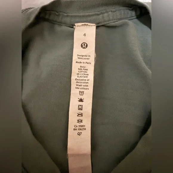 Lululemon Love Crewneck T-Shirt Dark Forest - Picture 4 of 4